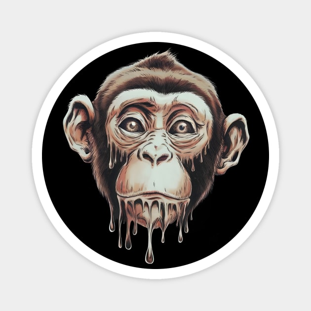 Picture of a Monkey Sweating Magnet by animegirlnft